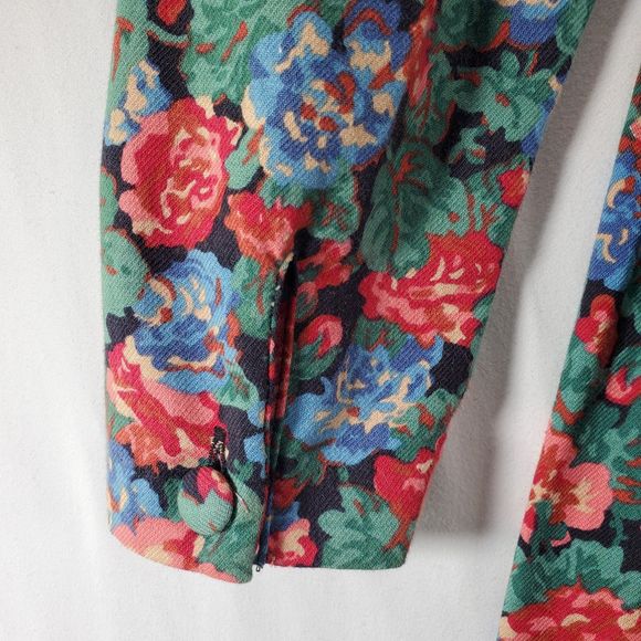 12 Vintage Laura Ashley Floral Midi Dress Cottagecore English Country - Picture 12 of 13